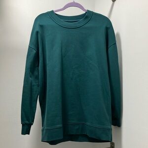Lululemon Perfectly Oversized Crew Green Jasper